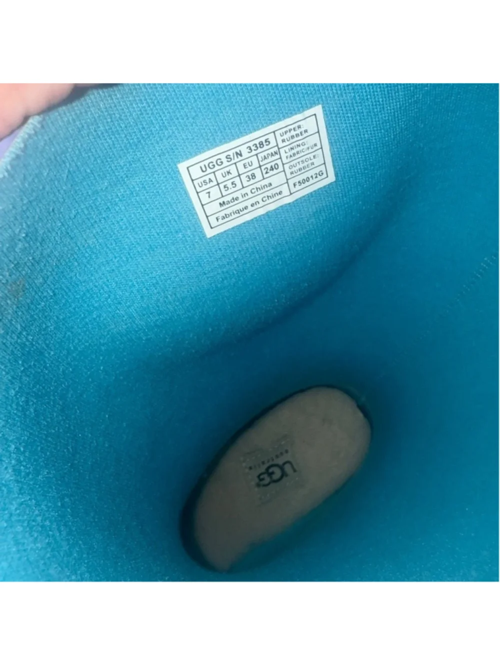 UGG Rain Boots size 7